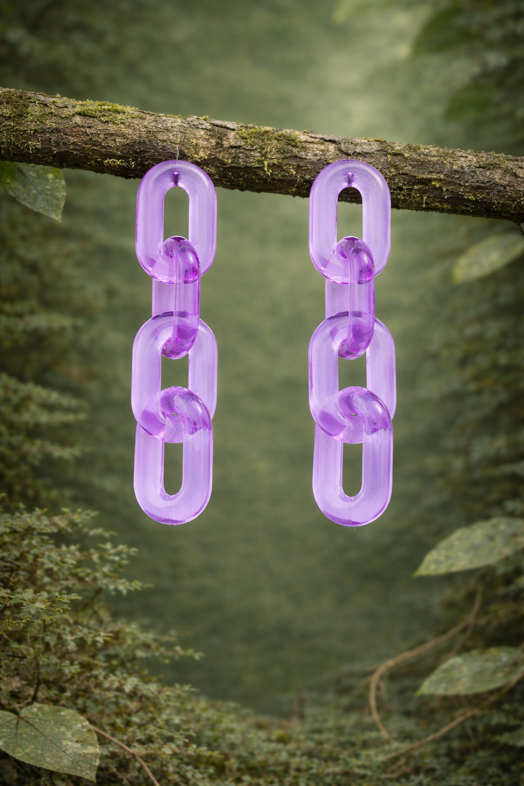 Pendientes Pool malva