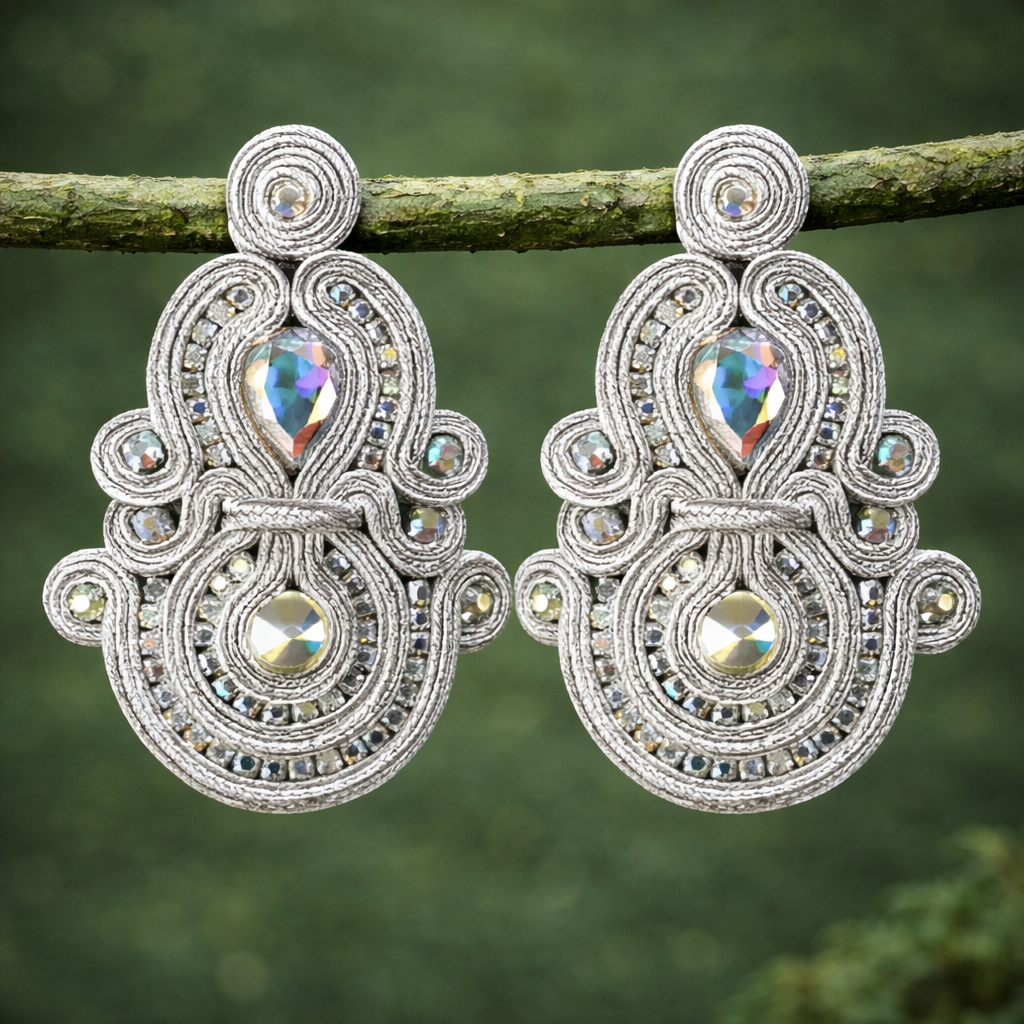 Pendientes Bombay plata