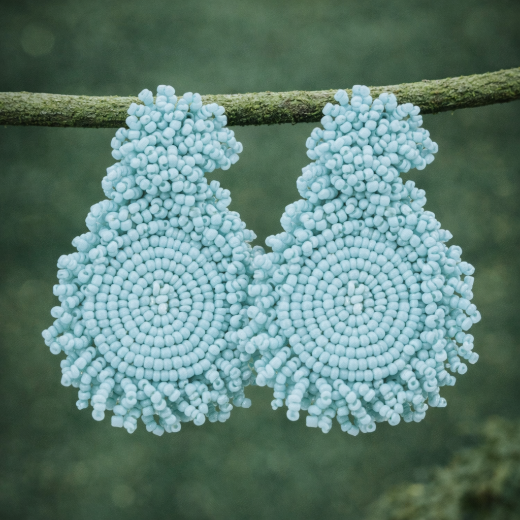 Pendientes Seychelles azul