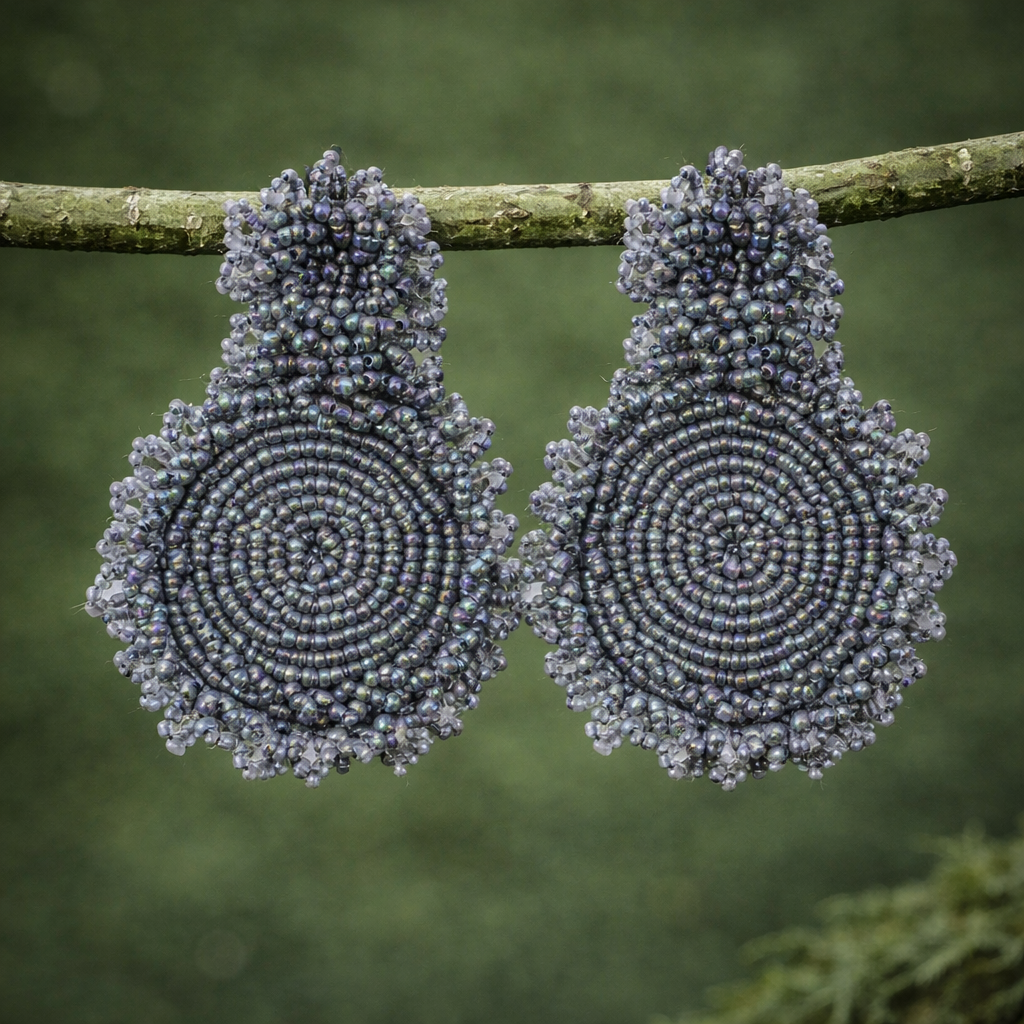 Pendientes Seychelles gris