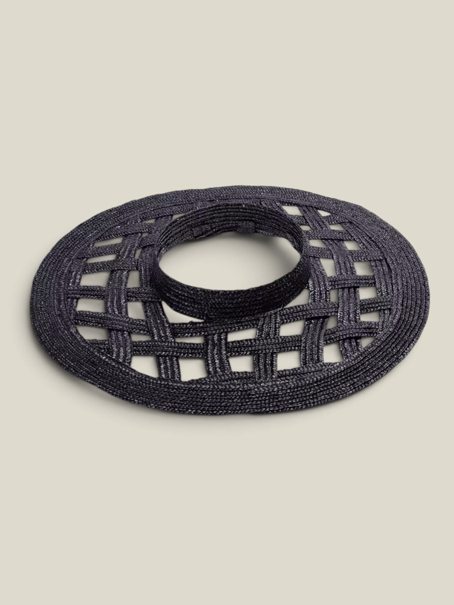 Sombrero Ala calada negra
