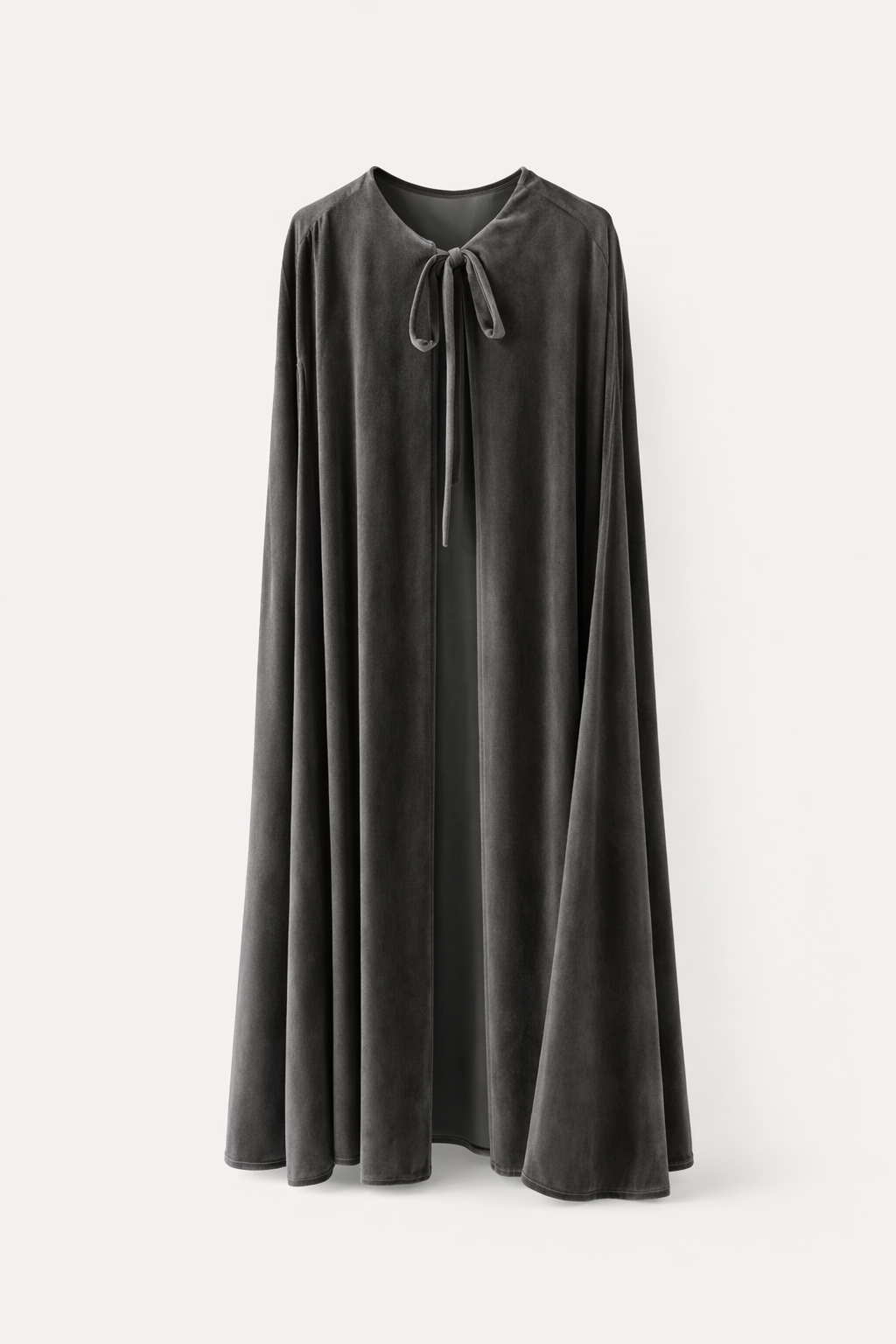 Capa de terciopelo Larga Gris