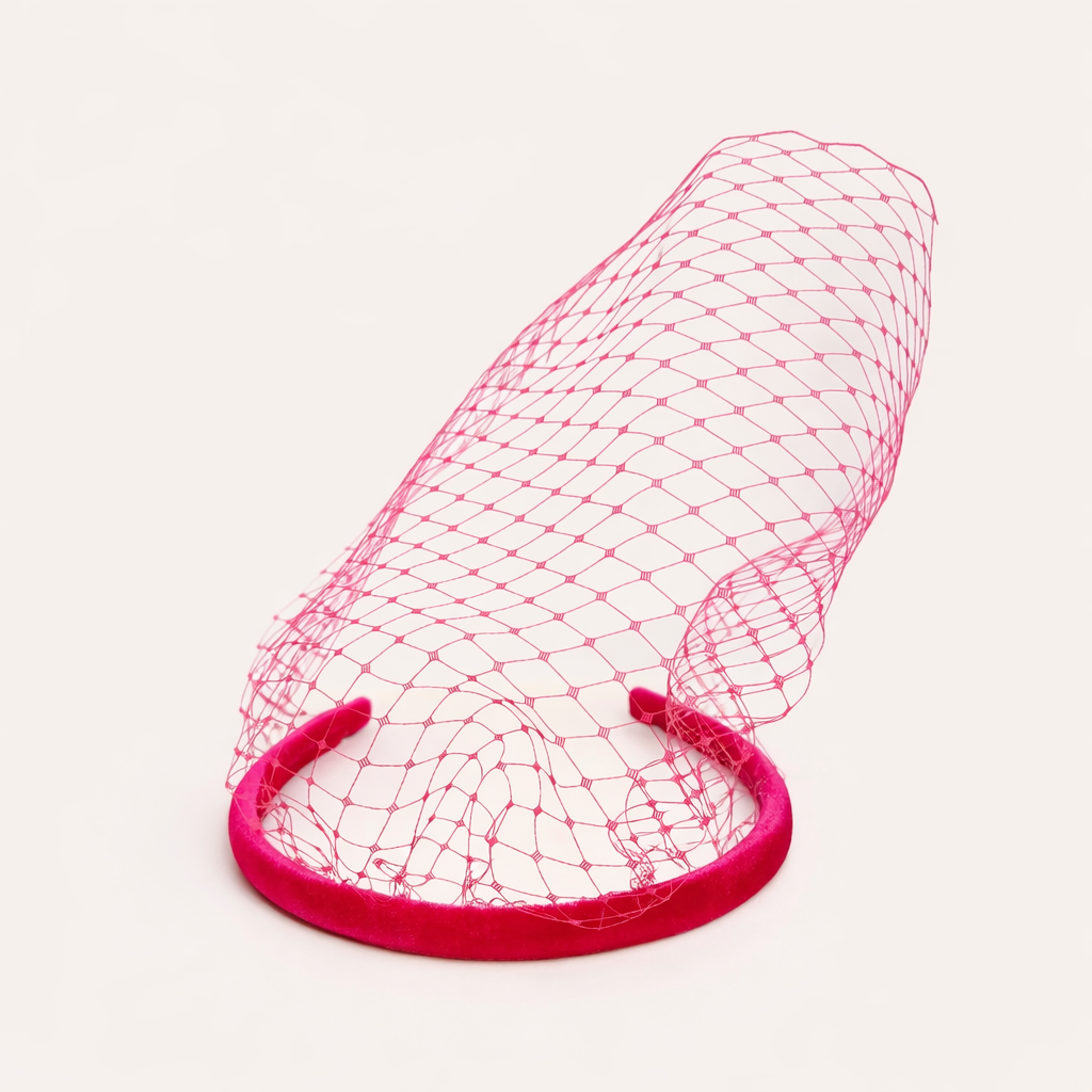 Diadema Carolina petite fucsia