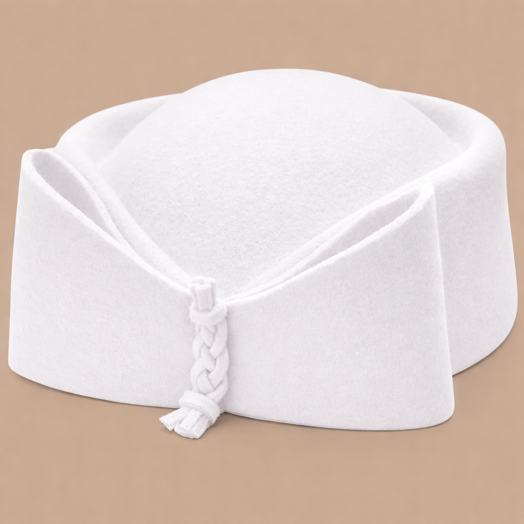 Tocado Casquete Olga Blanco