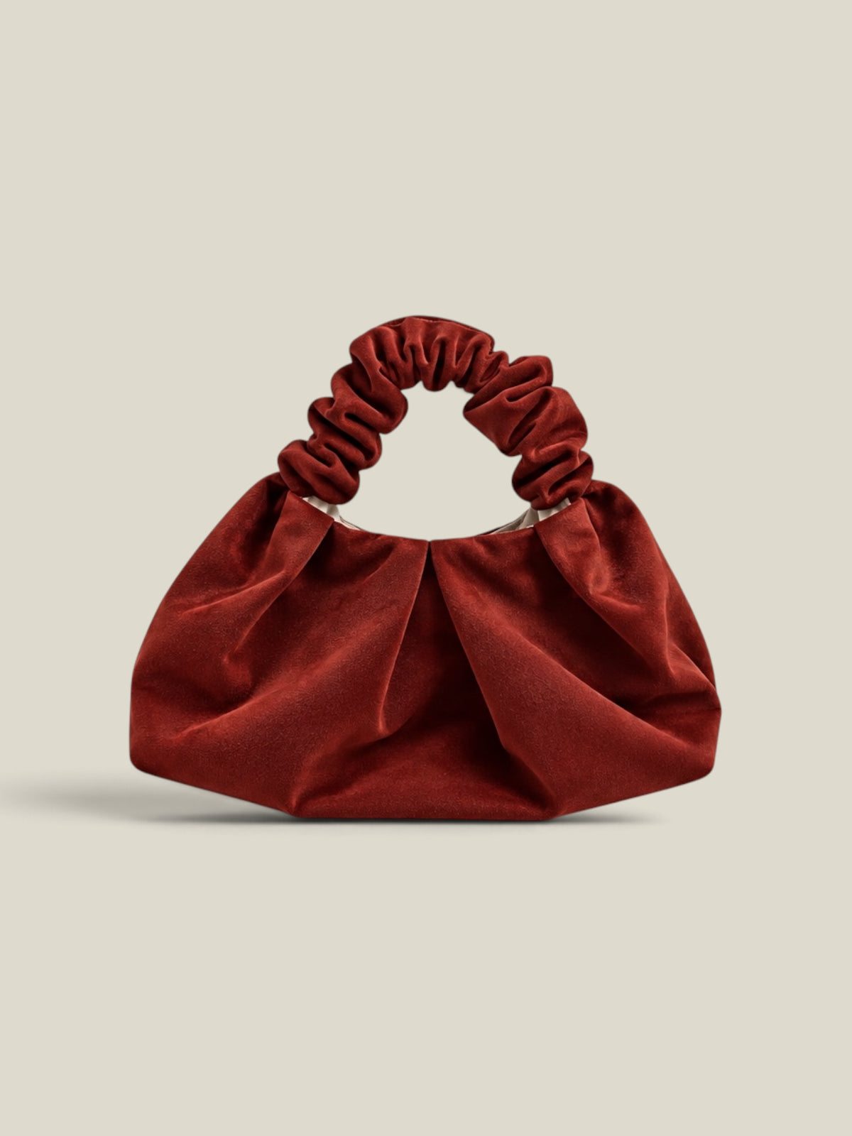 Plié bag wine velvet