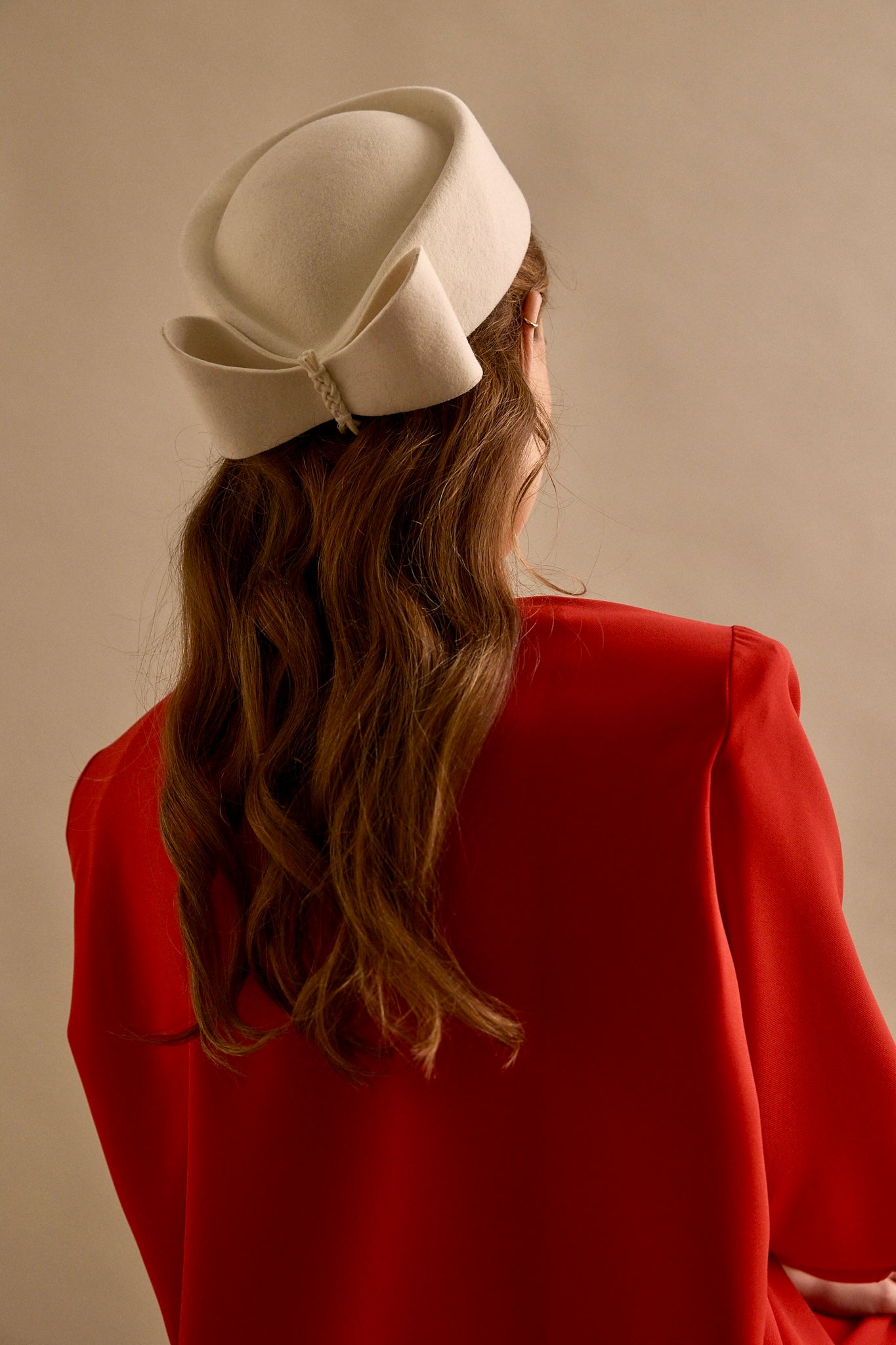 Tocado Casquete Olga Blanco