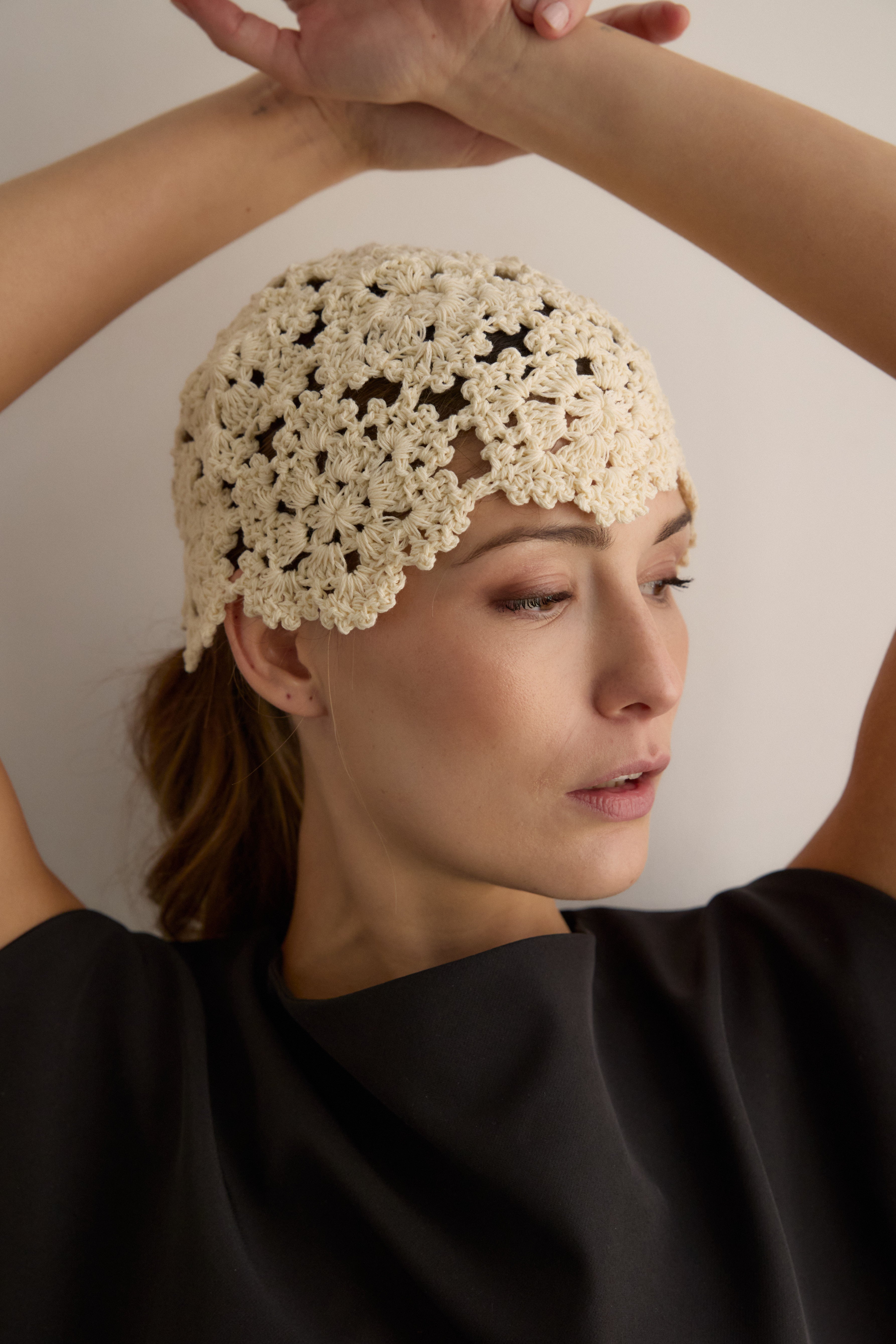 Casquete Tejido blanco