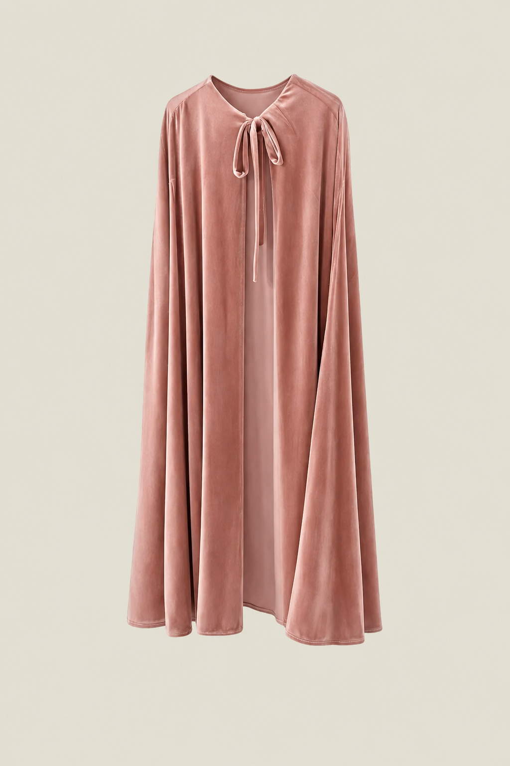 Capa de Terciopelo Larga rosa