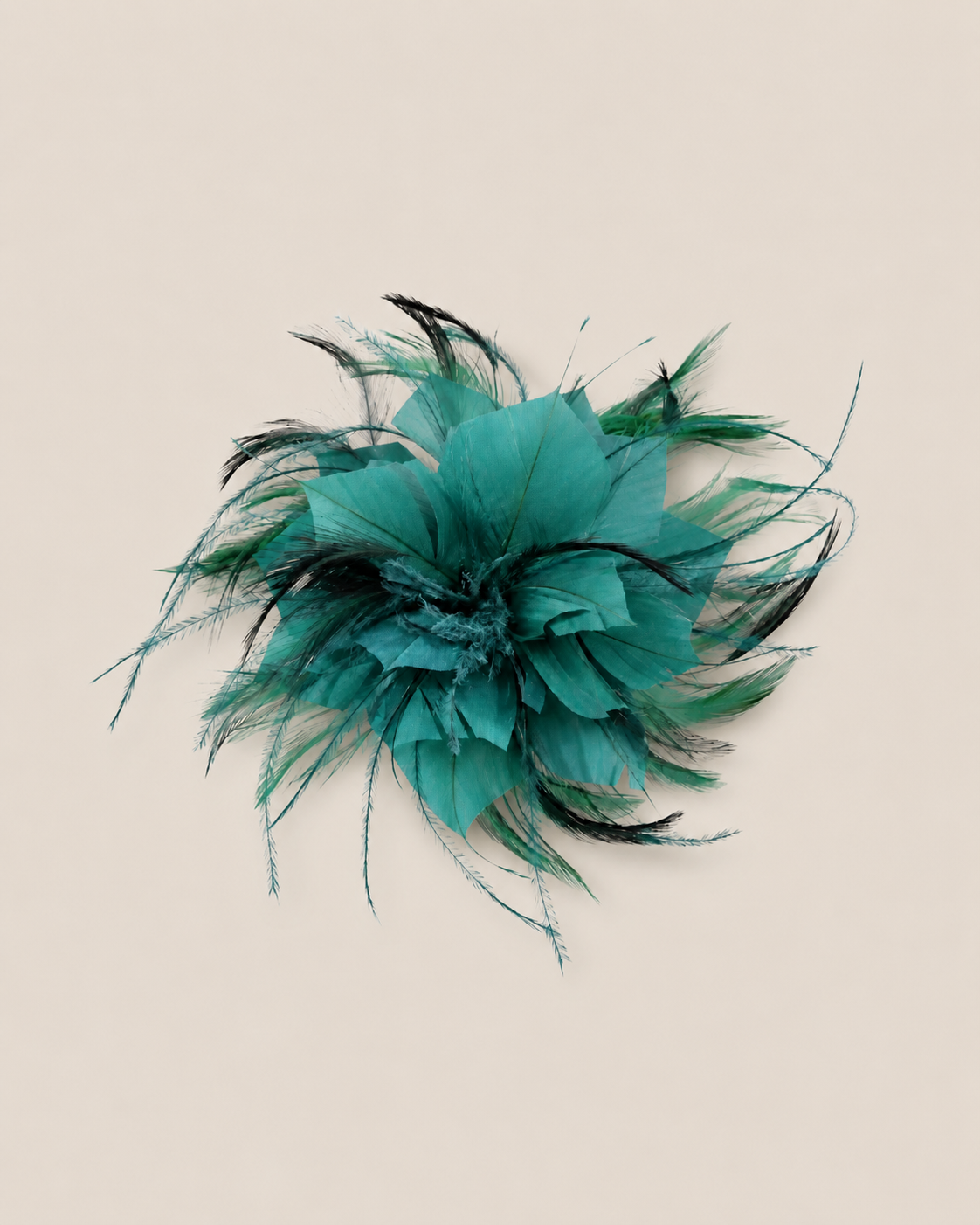 Green feather flower