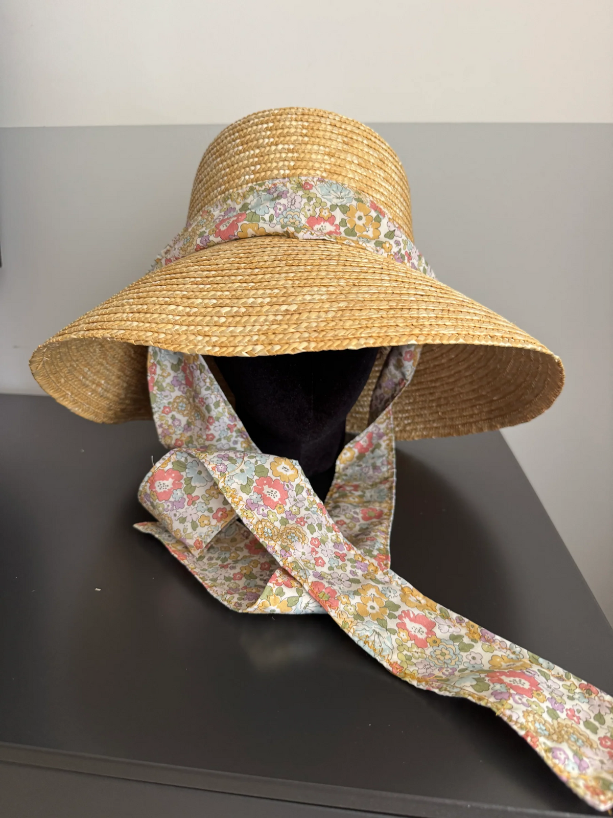 Beige Pamela Audrey with liberty ribbon