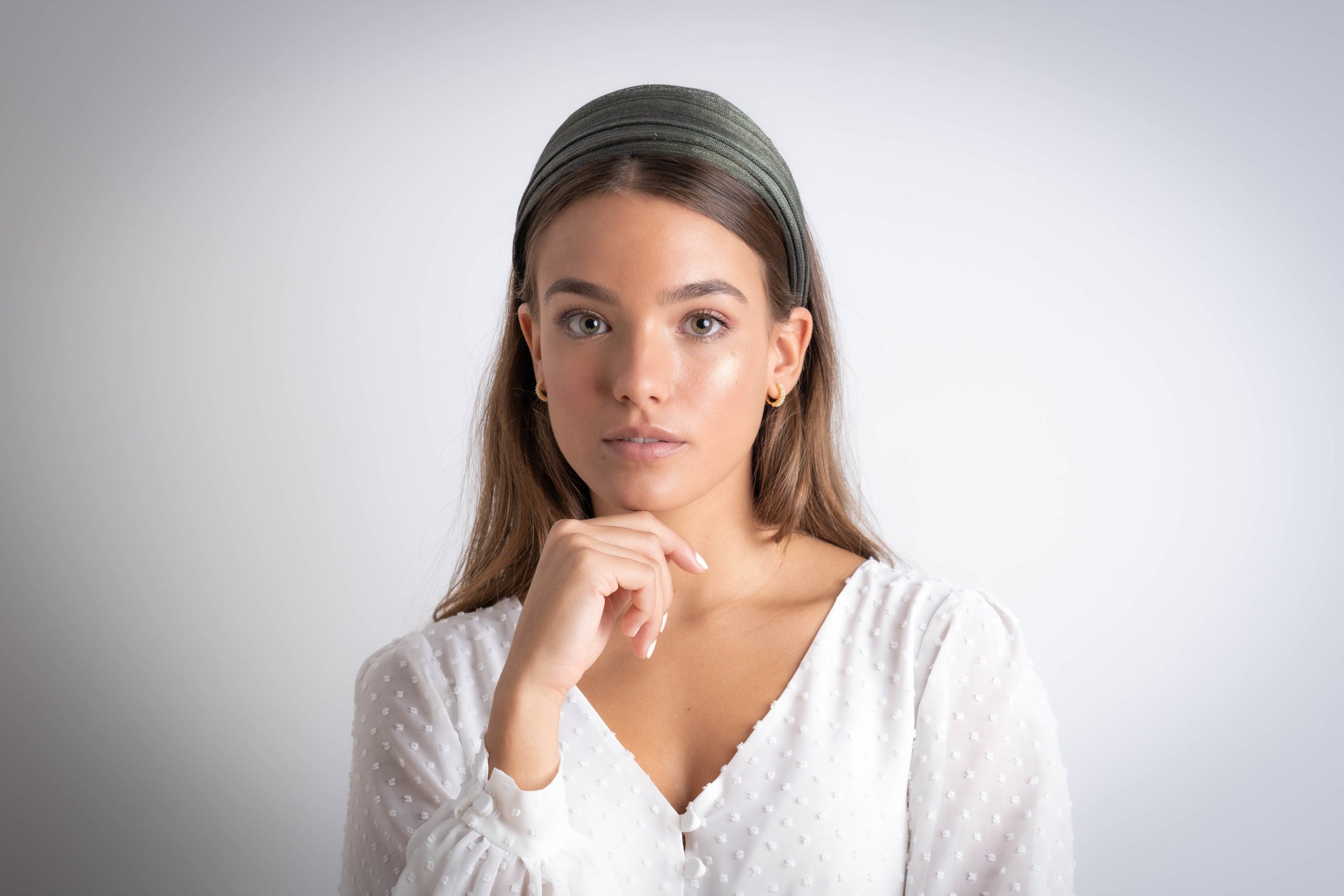 Duchess moss green headband