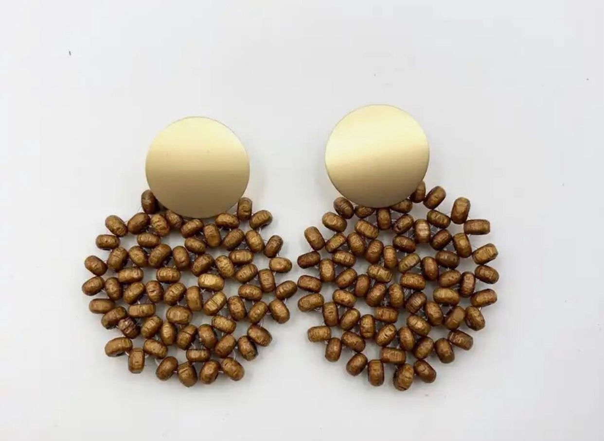 Pendientes Colmena oscuros