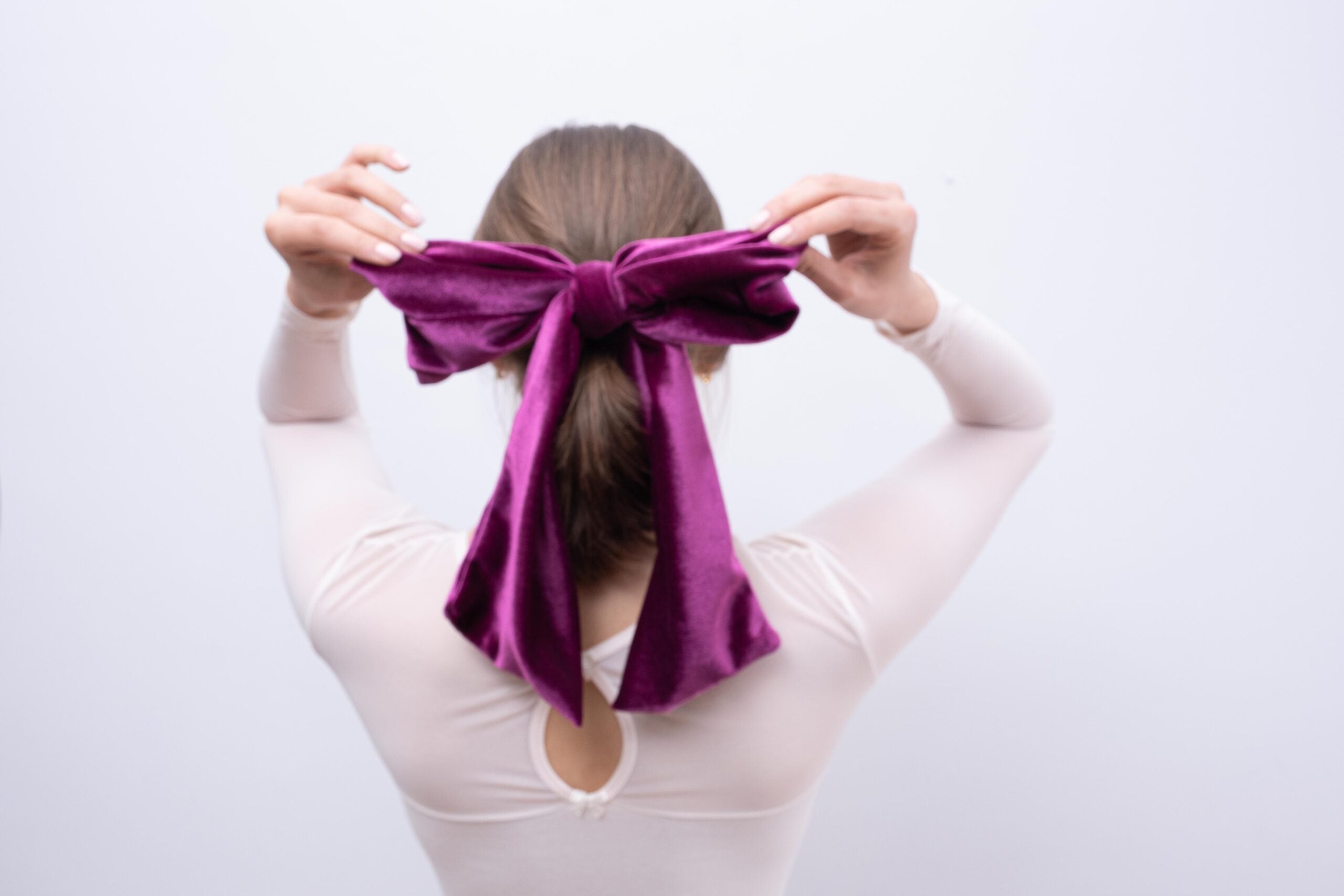 Lazo Ribbon buganvilla terciopelo