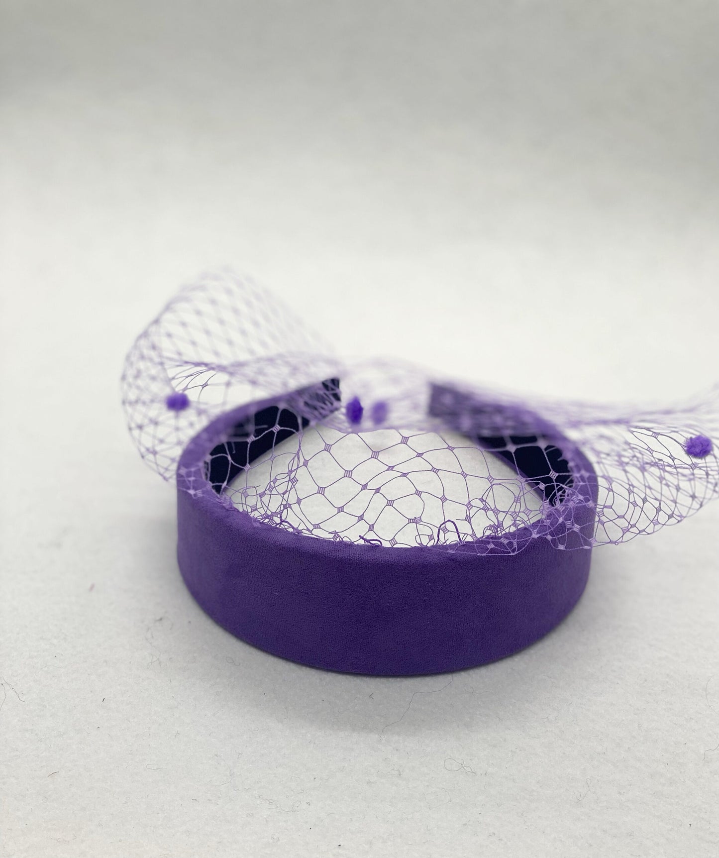 Lilac velvet stone headband