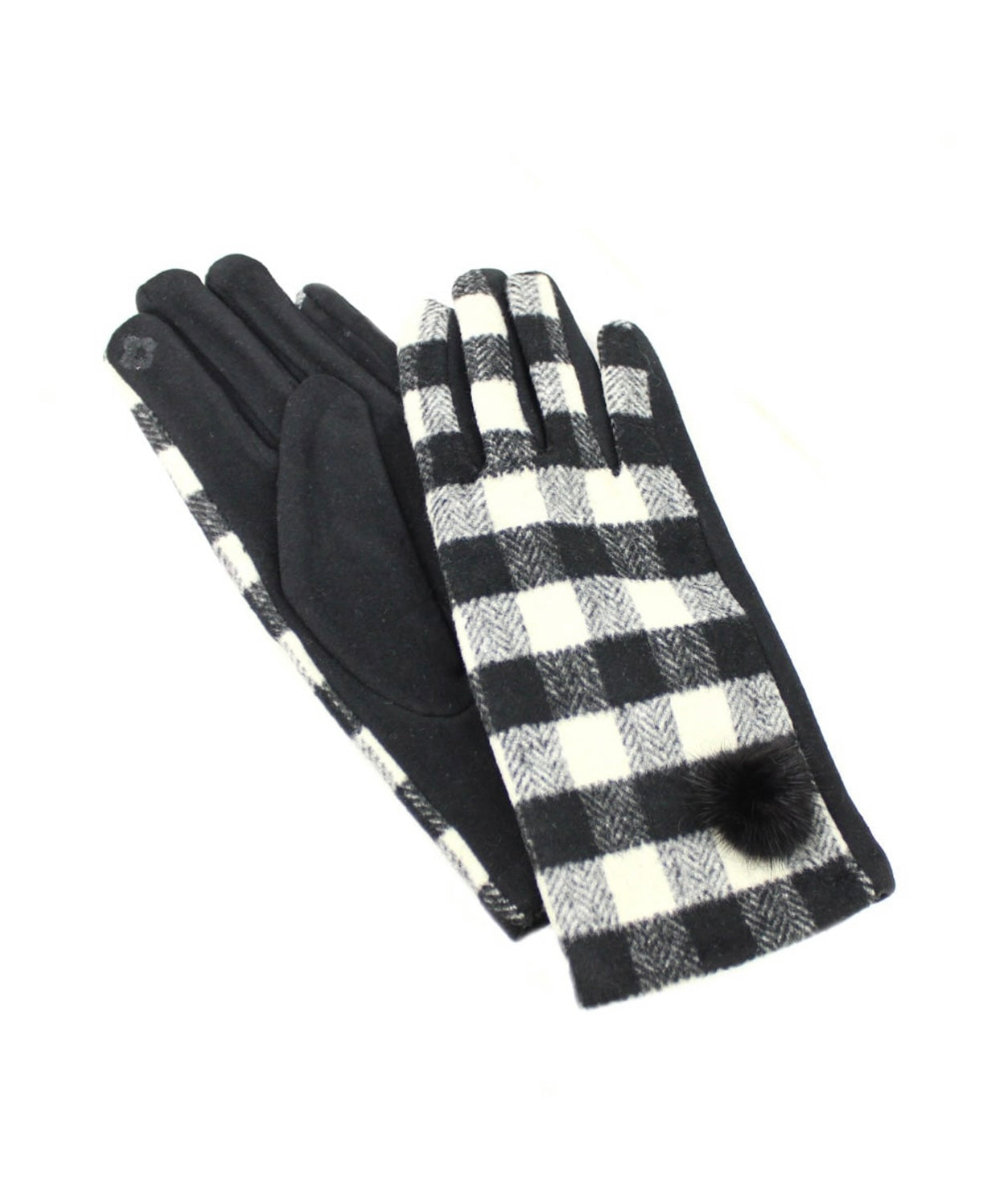 Guantes cuadros Negro