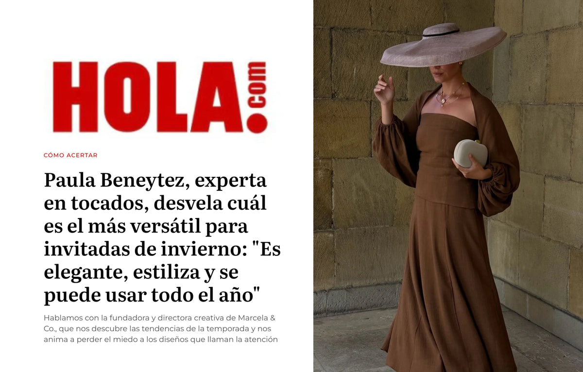 Paula Beneytez, experta en tocados, desvela cuál es el más versátil para invitadas de invierno: "Es elegante, estiliza y se puede usar todo el año"