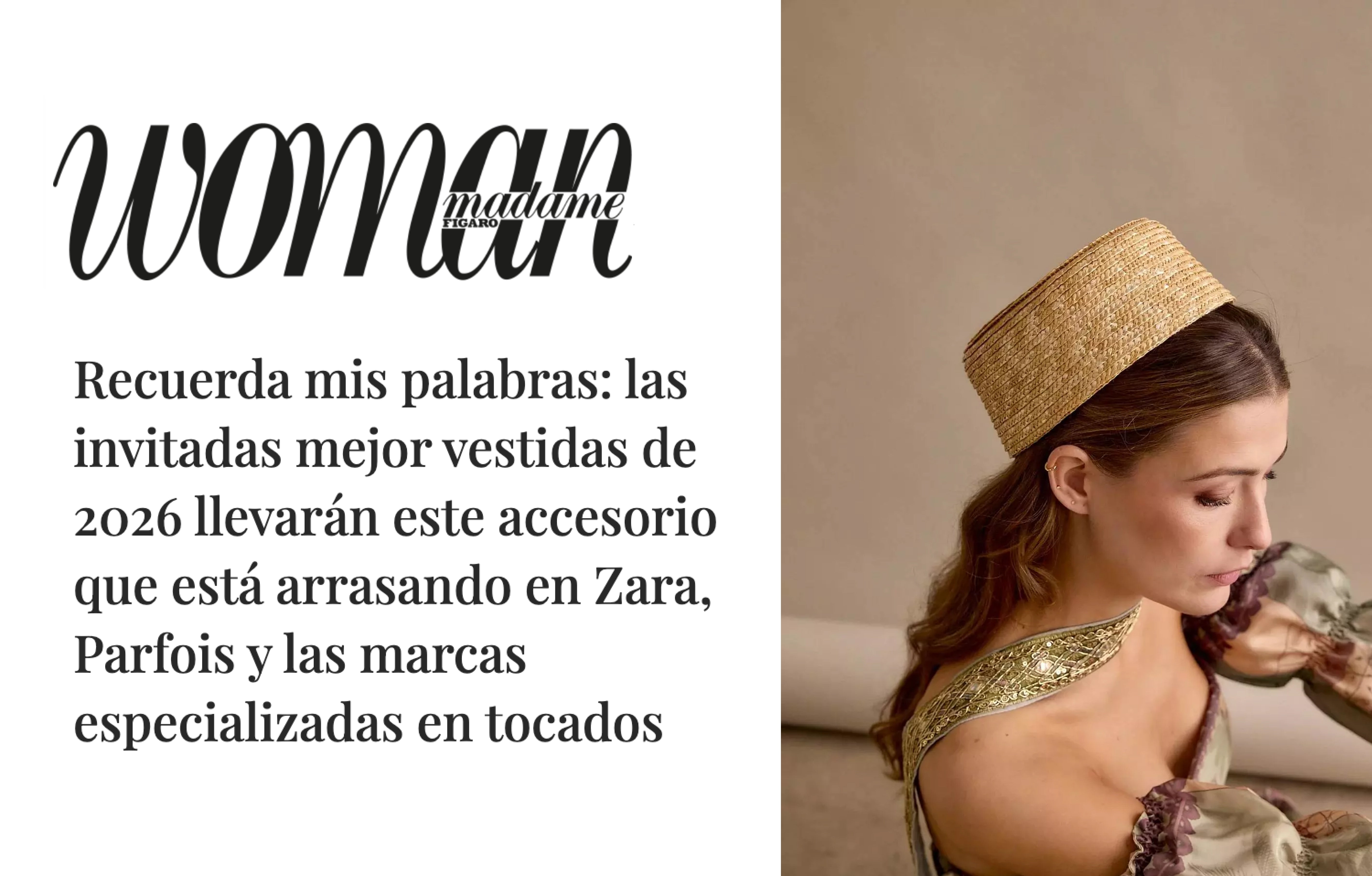 Recuerda mis palabras: las invitadas mejor vestidas de 2026 llevarán este accesorio que está arrasando en Zara, Parfois y las marcas especializadas en tocados