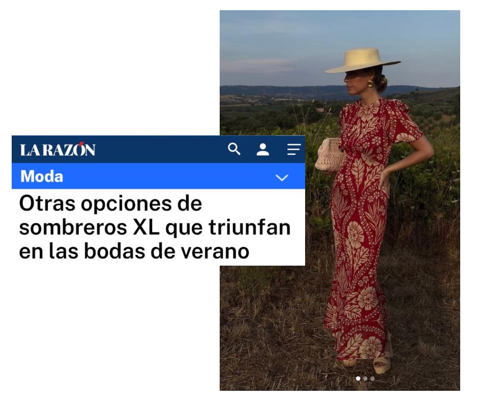 Sombreros de ala XXL: el accesorio que conquistará a las invitadas más elegantes (y también a las novias) este verano