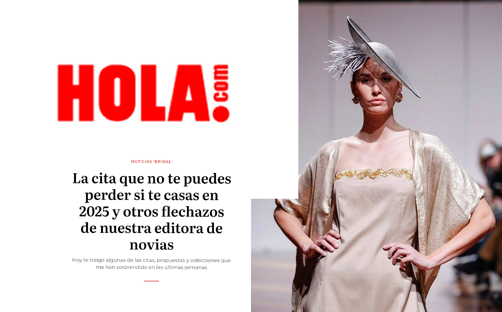 La cita que no te puedes perder si te casas en 2025 y otros flechazos de nuestra editora de novias