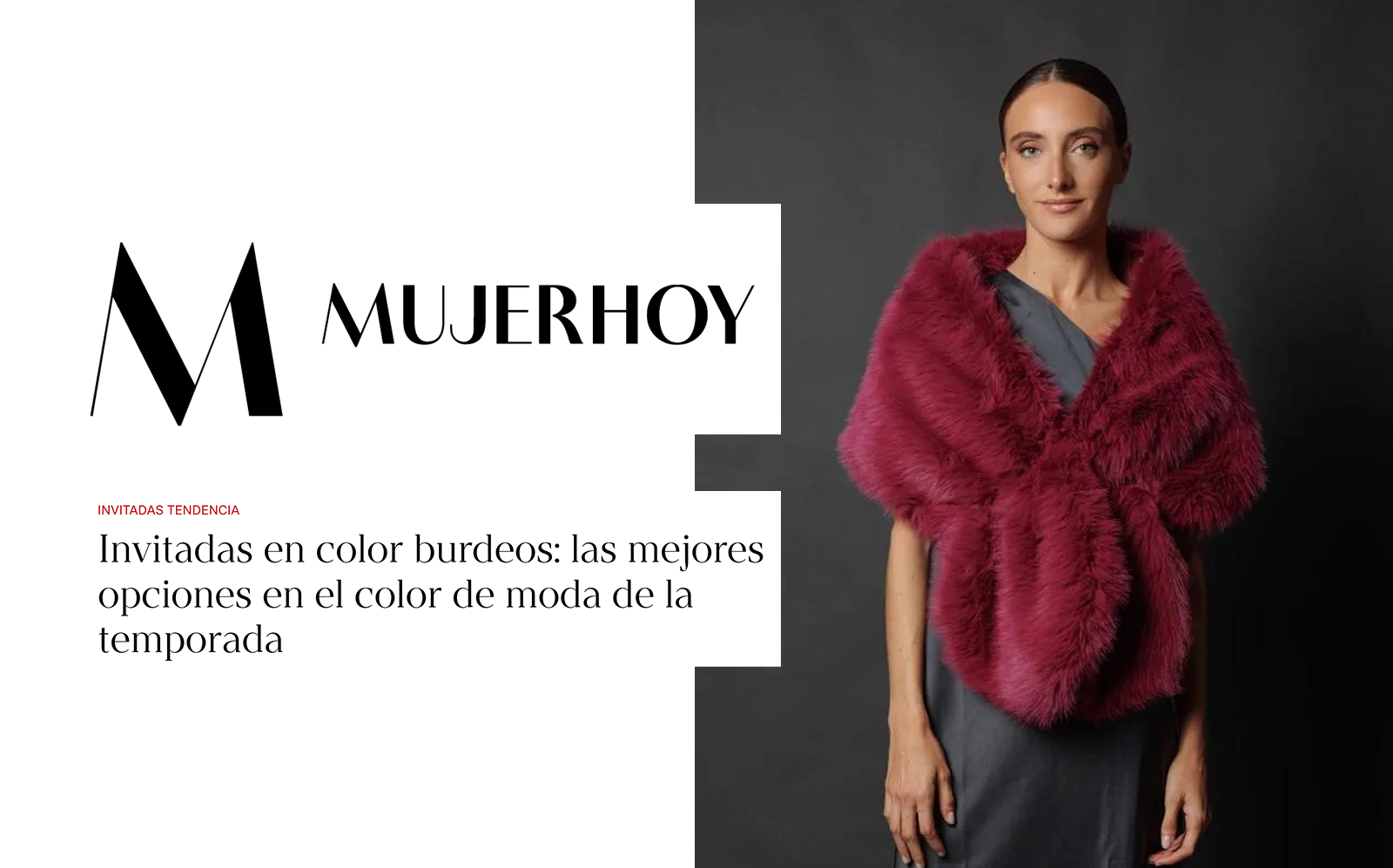 Invitadas en color burdeos: las mejores opciones en el color de moda de la temporada