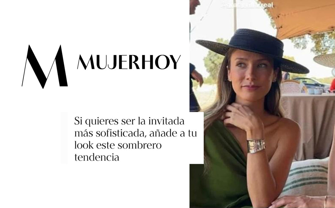 Si quieres ser la invitada más sofisticada añade, añade a tu look este sombrero tendencia
