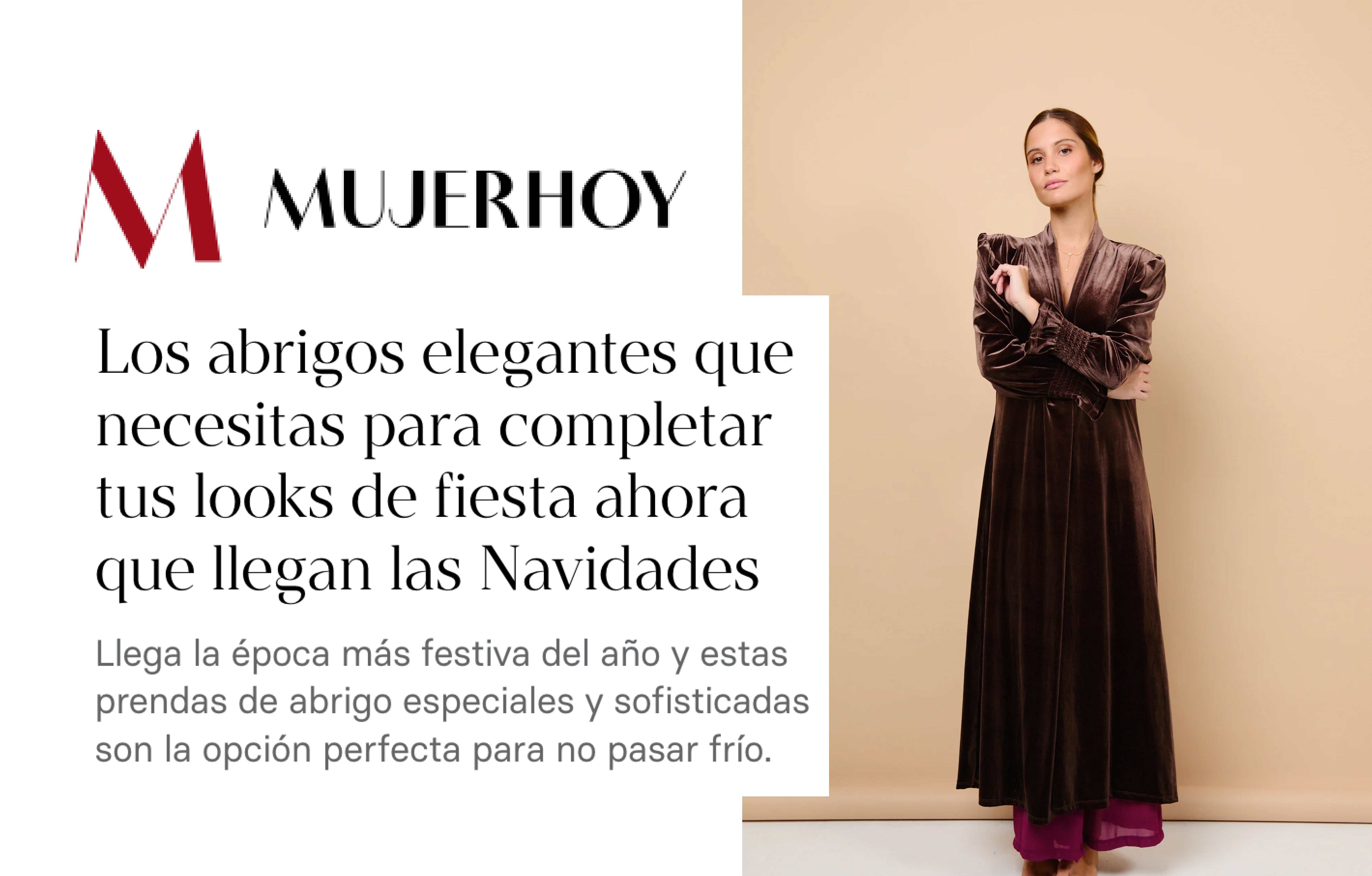 Los abrigos elegantes que necesitas para completar tus looks de fiesta ahora que llegan las Navidades