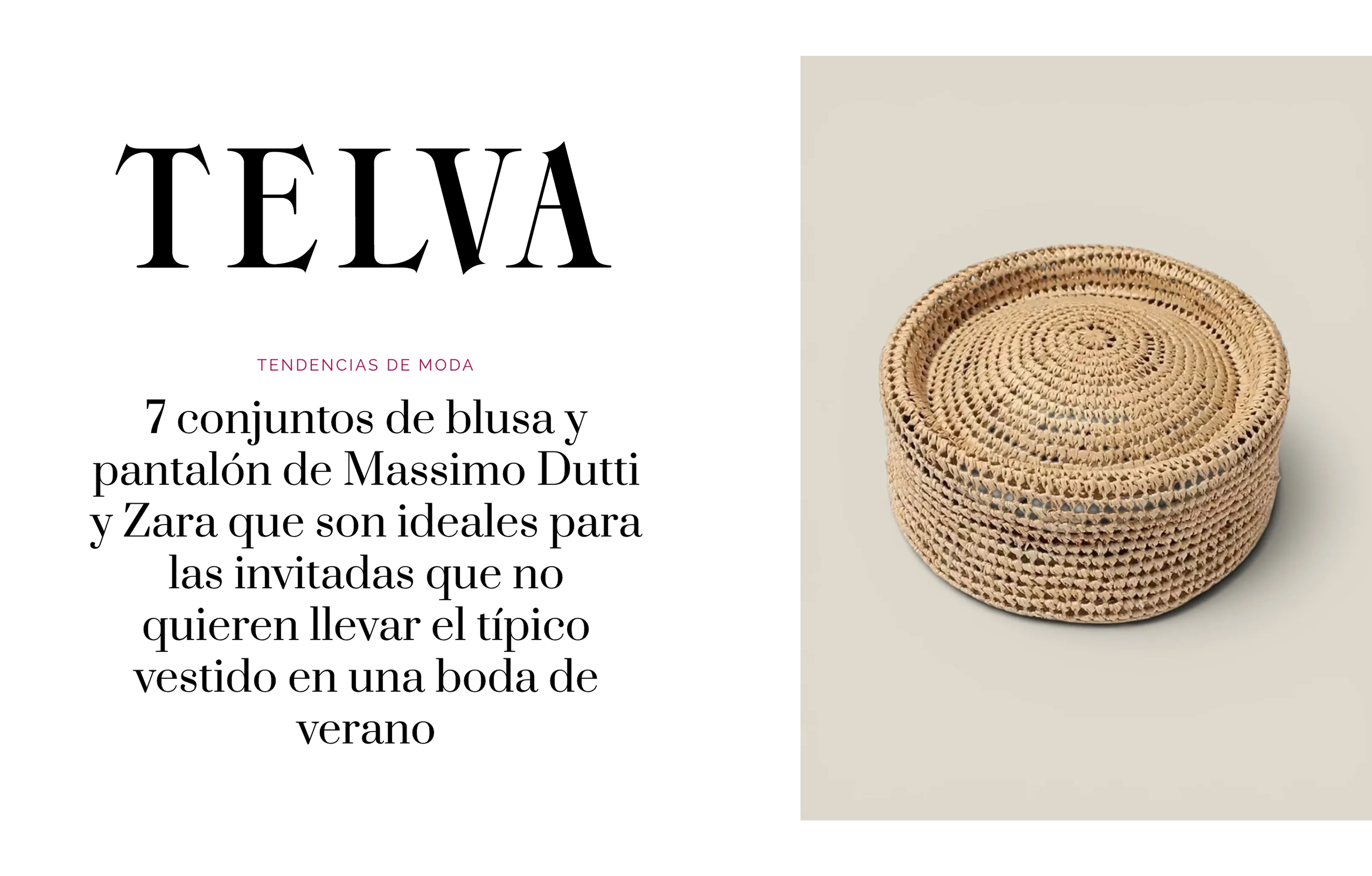 7 conjuntos de blusa y pantalón de Massimo Dutti y Zara que son ideales para las invitadas que no quieren llevar el típico vestido en una boda de verano