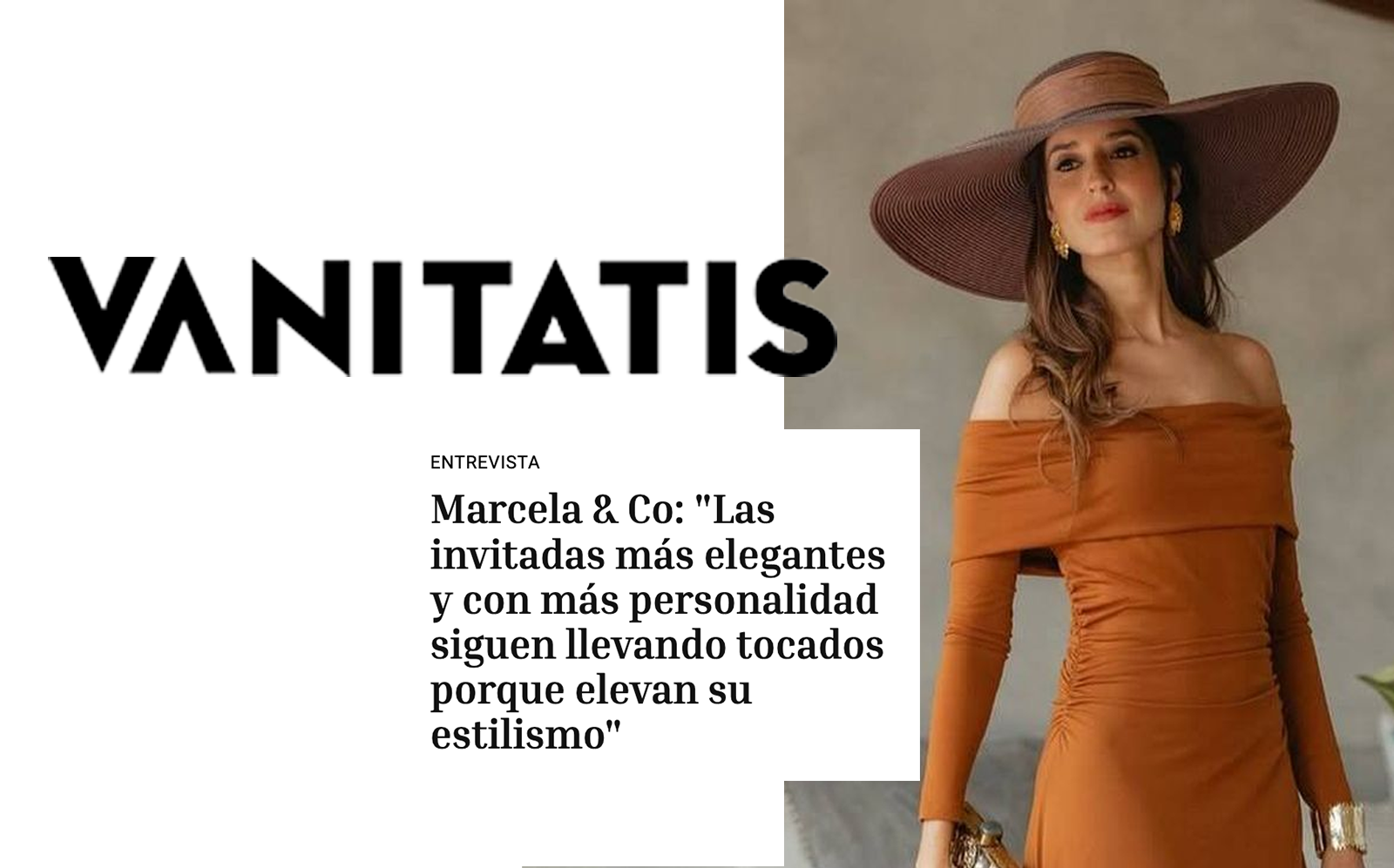 Marcela & Co: "Las invitadas más elegantes y con más personalidad siguen llevando tocados porque elevan su estilismo"