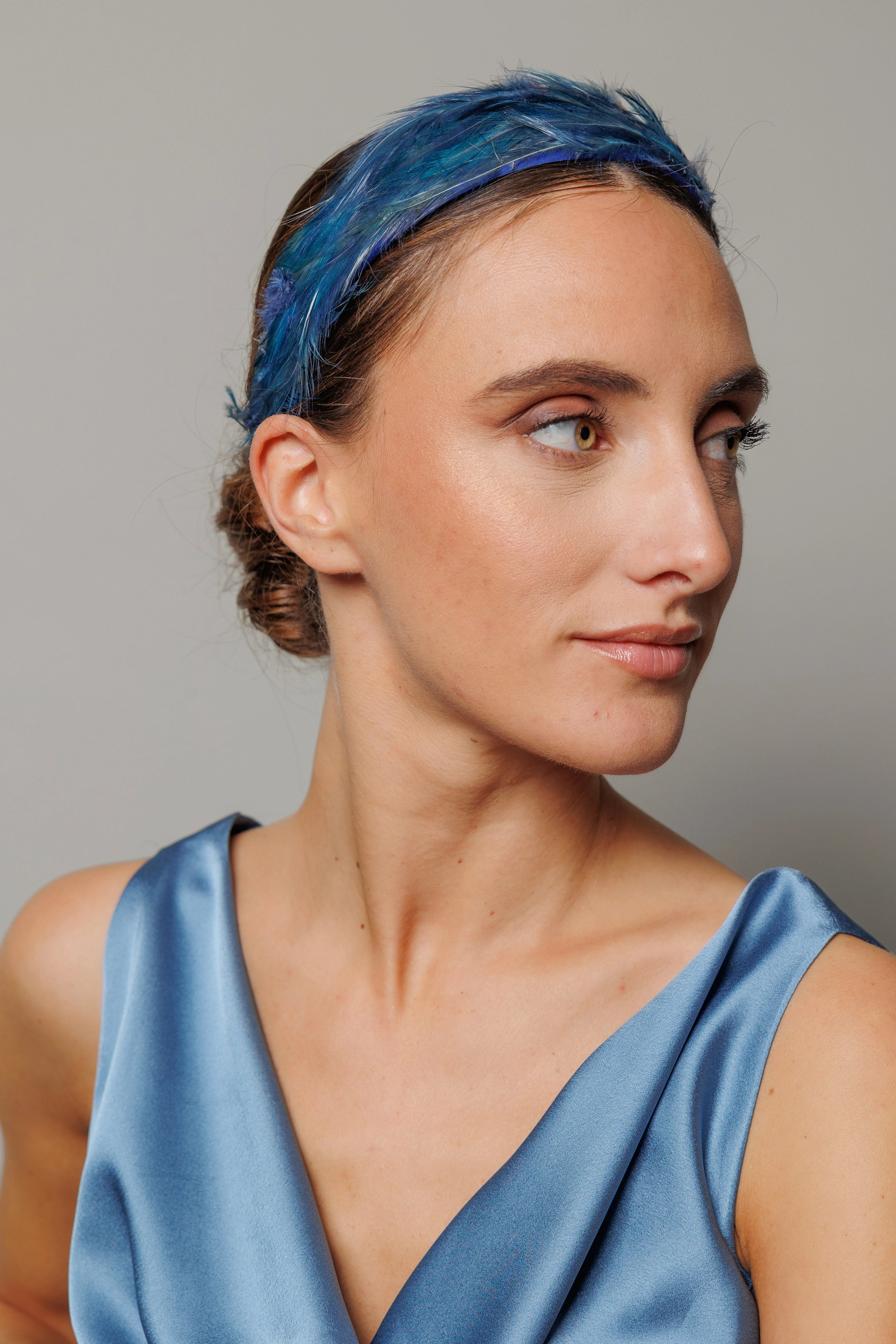 Diademas Plumas Gallo