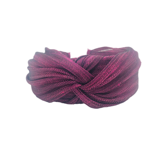 Baroness headband burnt bougainvillea