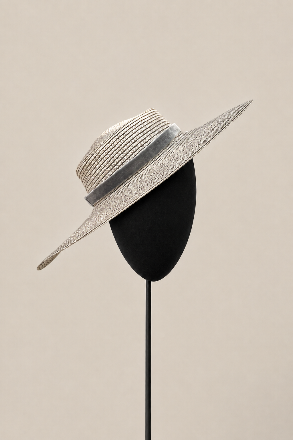 Canotier Lola gris