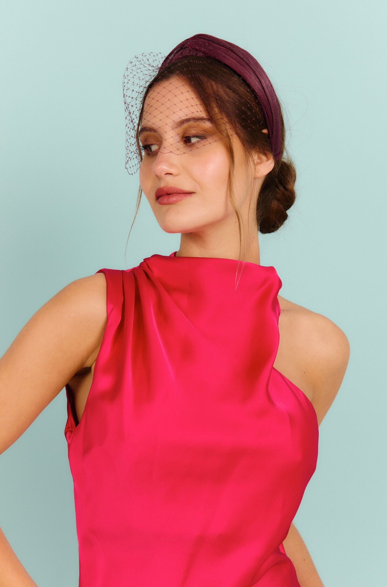 Diadema Baronesa burgundy