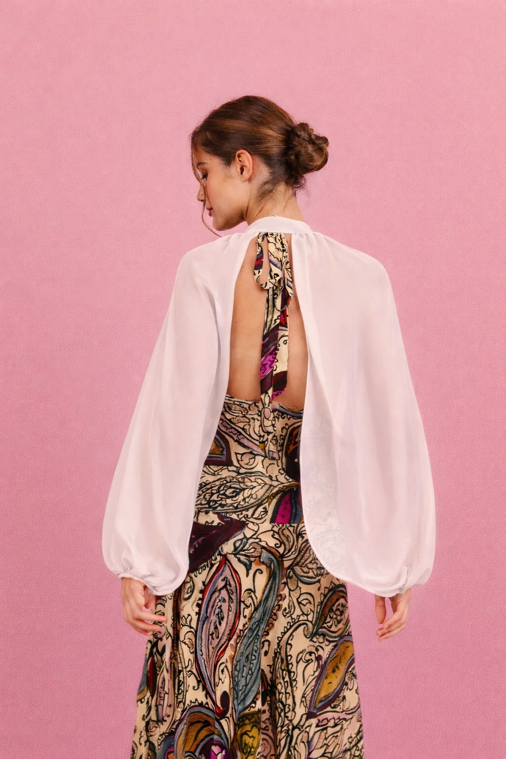 Mangas de crepe blancas