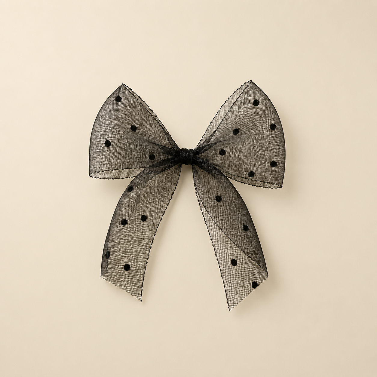 Lazo Ribbon negro plumeti