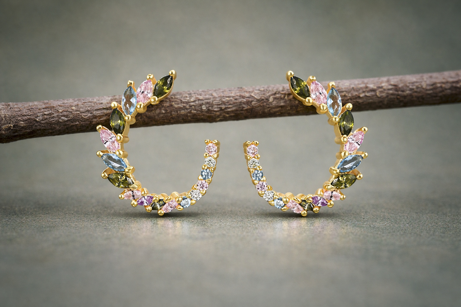 Pendientes Curia de colores