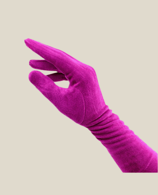 Guantes largos Fucsia