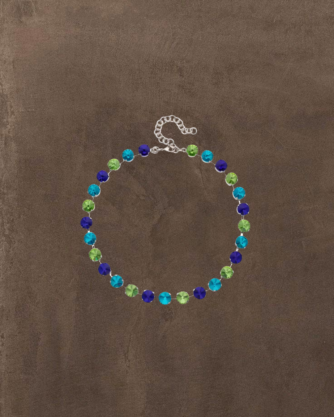 Collar Nuit azul y verde