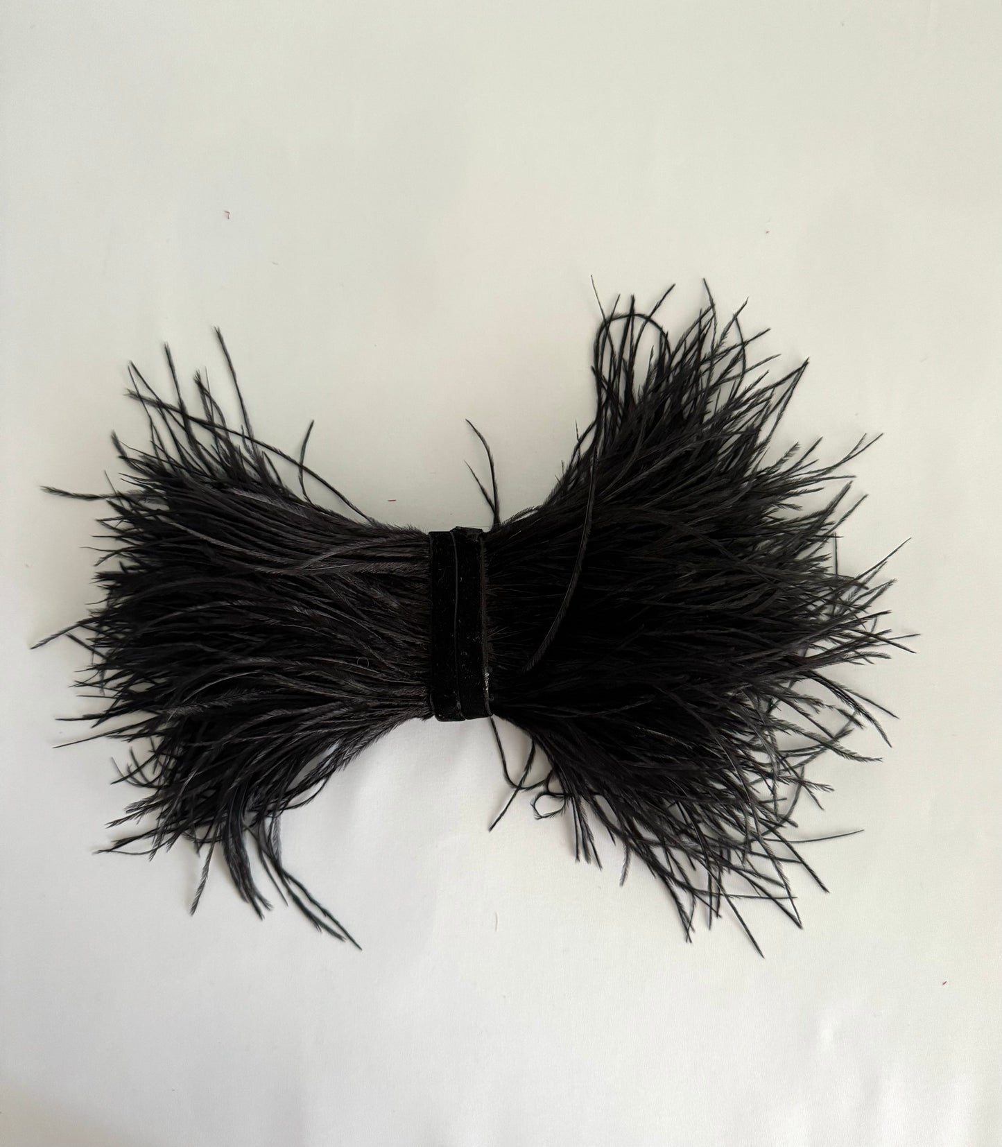 Black Marabou Bow