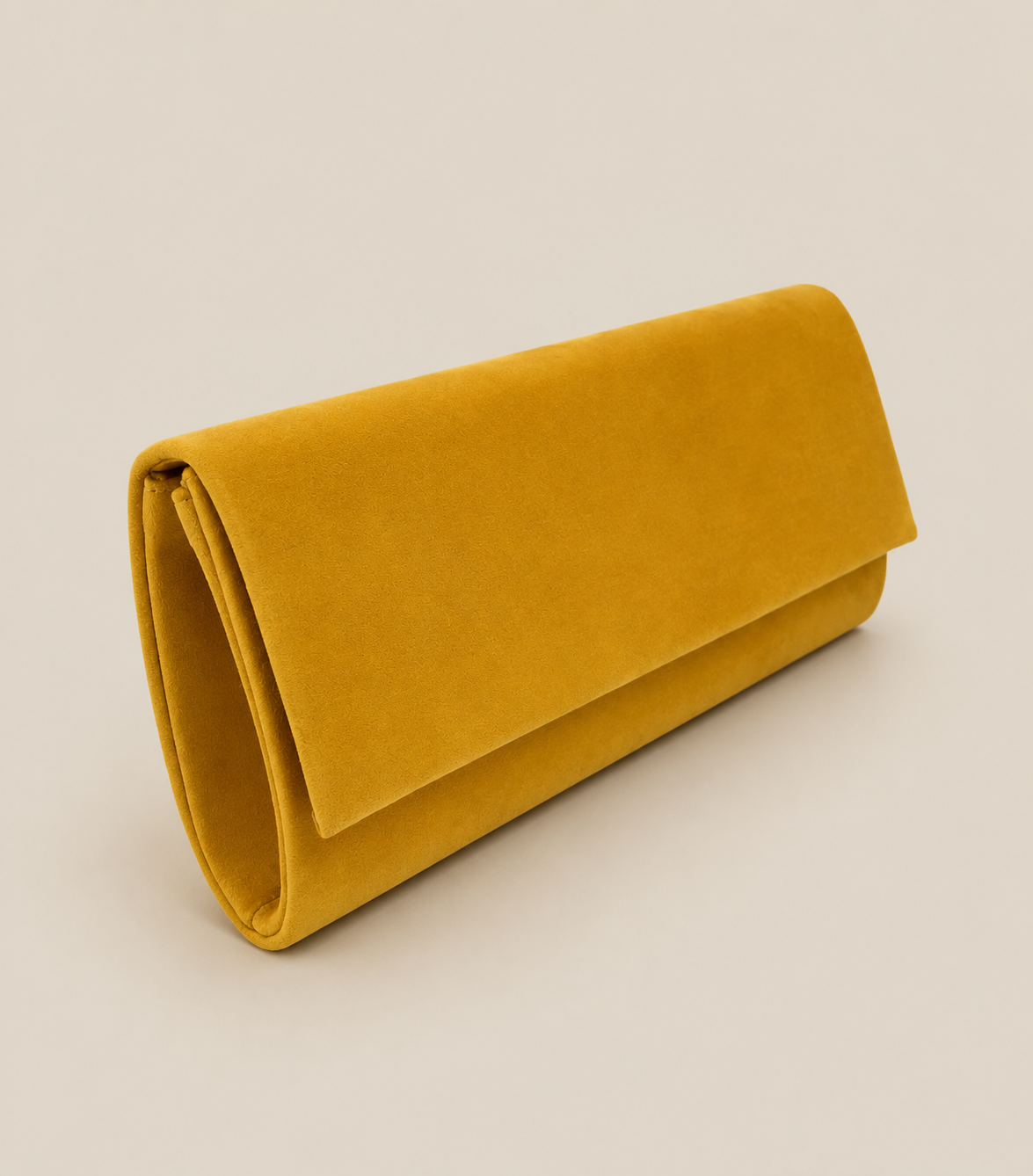 Bolso Sobre cuadrado mostaza