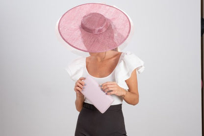 Pink square sun hat