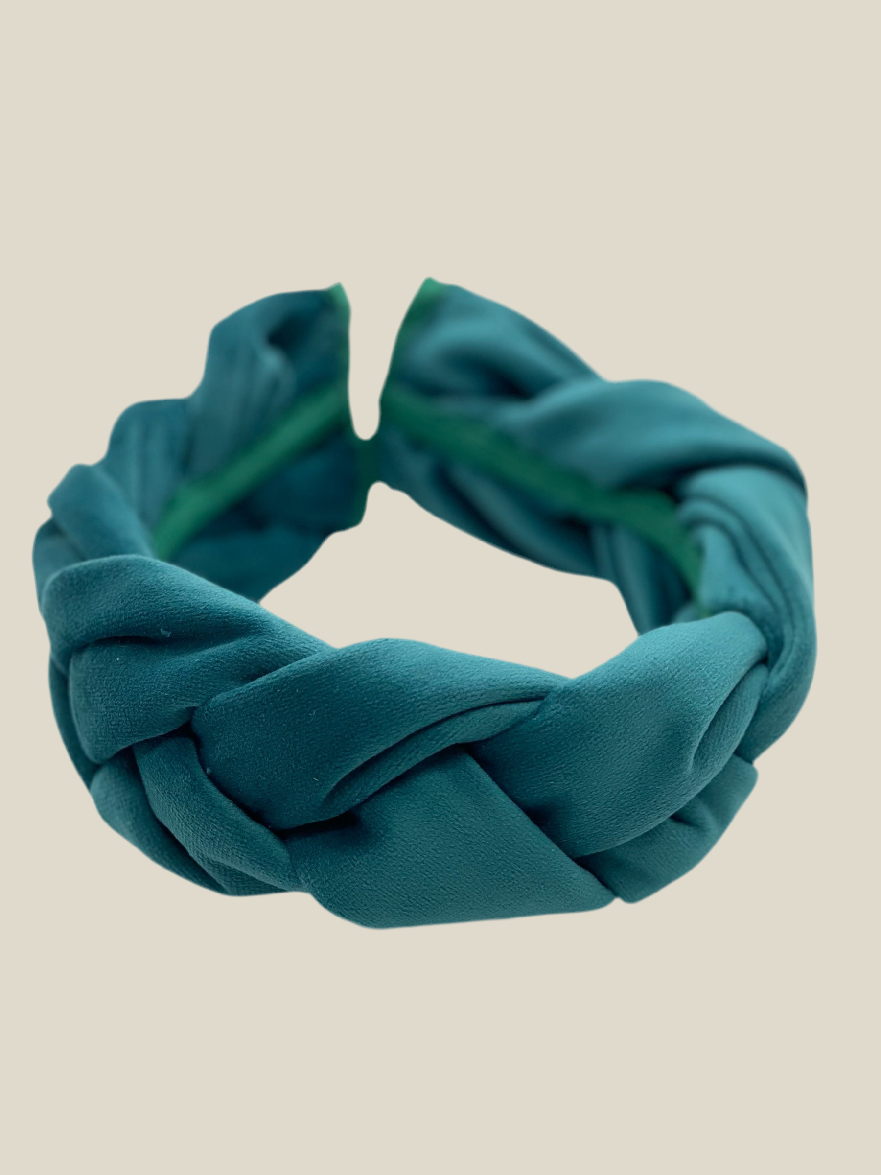 Diadema Infanta terciopelo verde