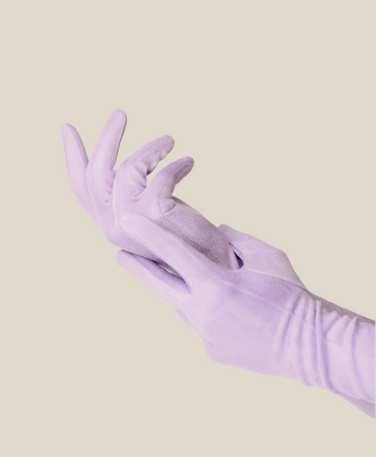 Guantes largos Lila