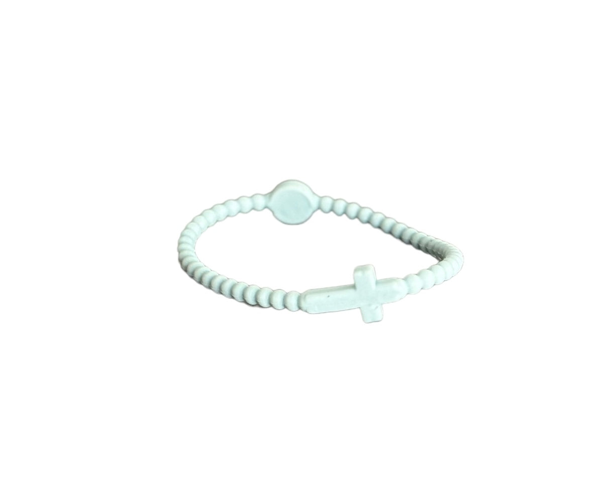 Pulsera Cruz verde menta