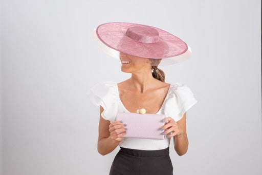 Pink square sun hat