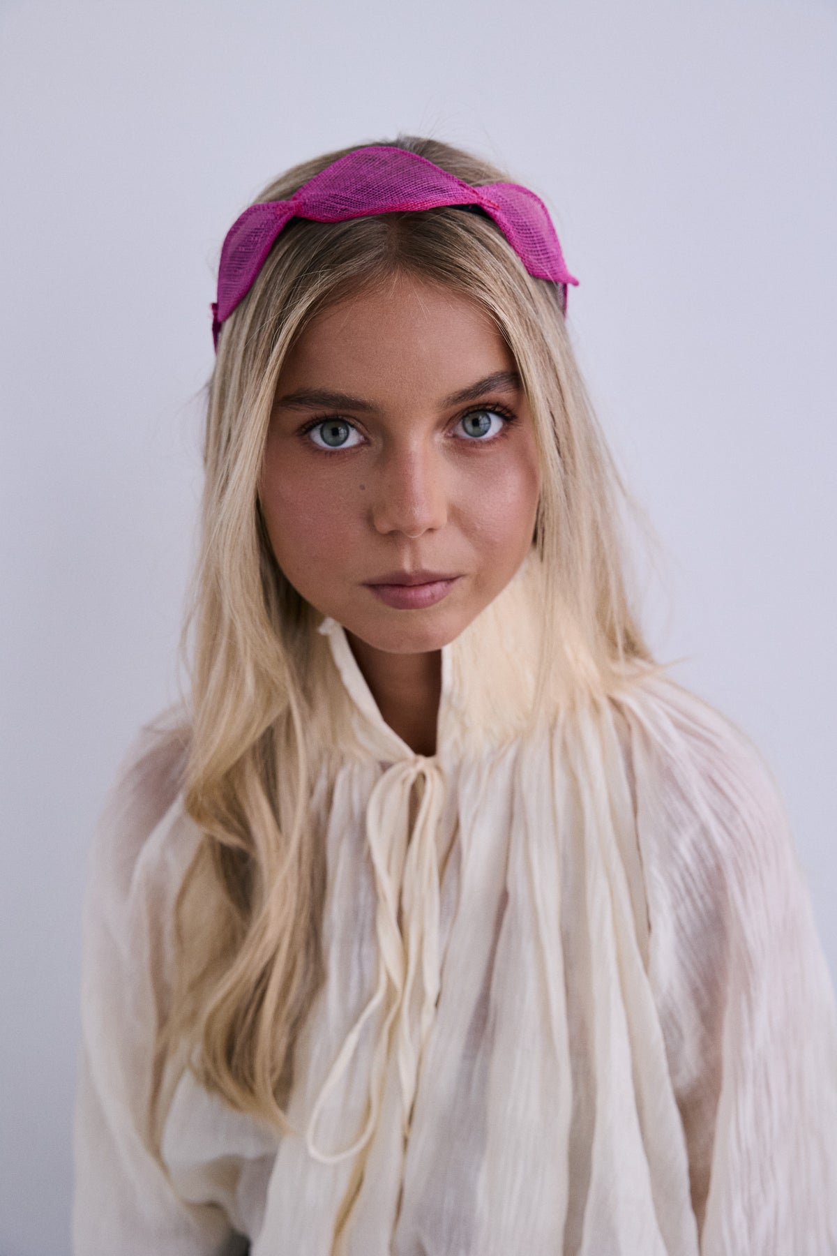 Tiara de louros e buganvílias