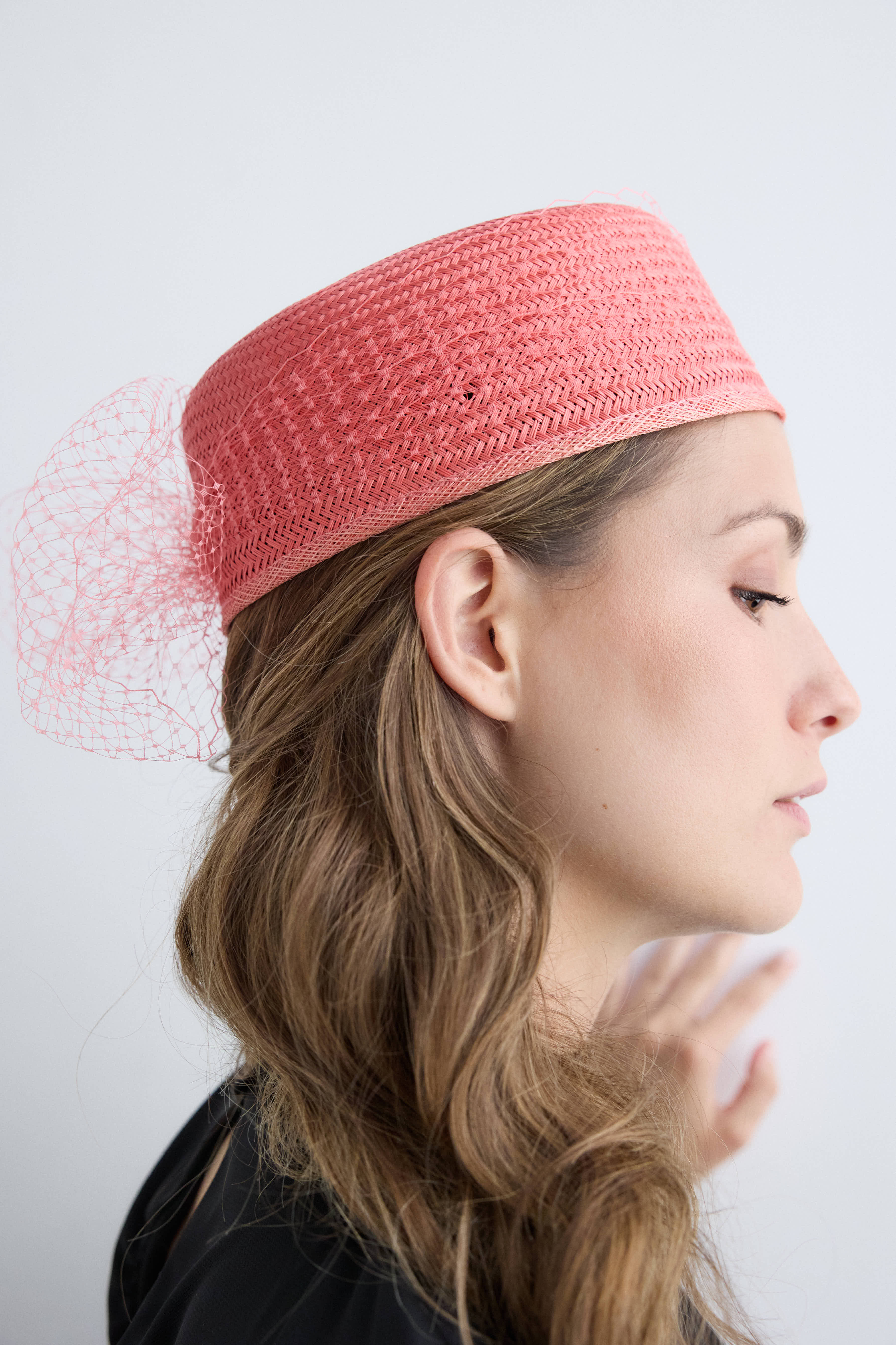 Casquete Amelia coral