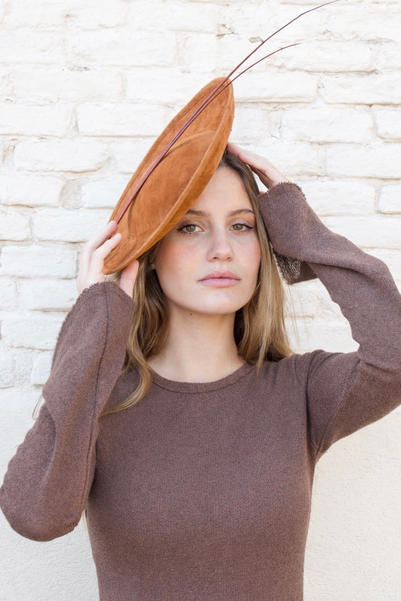 Tocado Mirra marrón