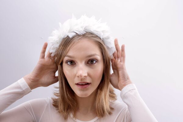 Diadema Periquita blanca