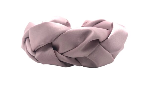 Diadema Infanta satén rosa