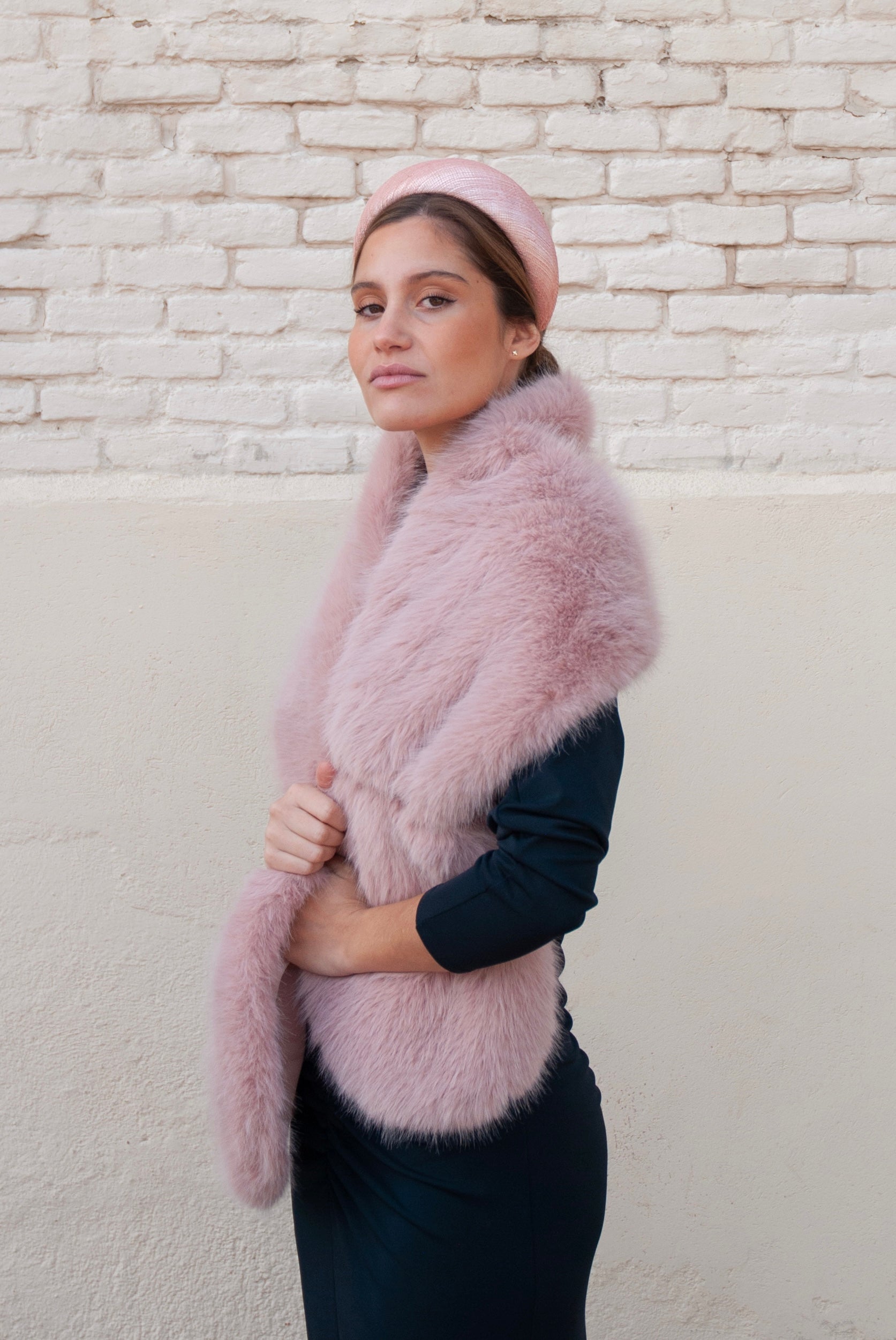 Diadema Roca de sinamay nude